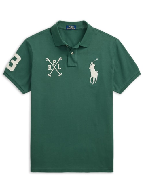 Polo Masculina Manga Curta Big Pony - Verde Polo Masculina Manga Curta Big Pony - Verde