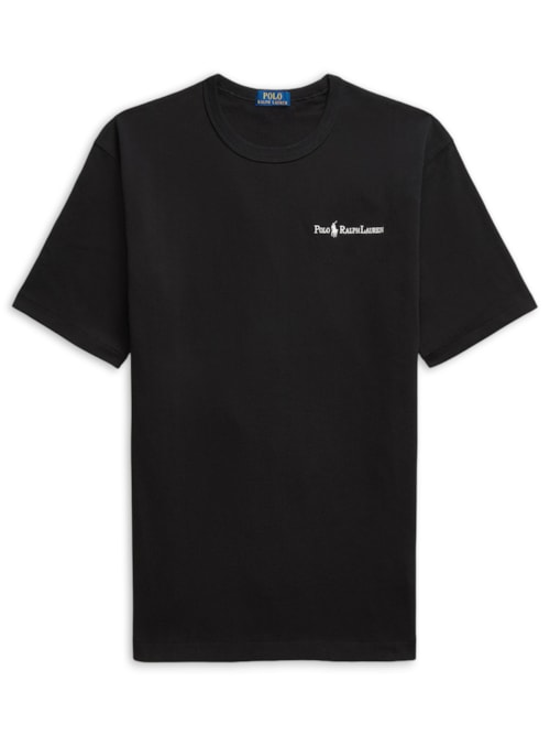 Camiseta Masculina Manga Curta Relaxed Full Logo - Preto