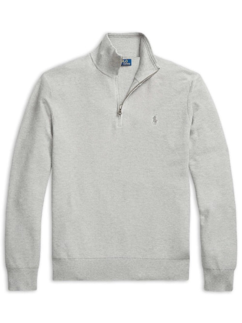 Suéter Masculino Half Ziper Classic Logo - Cinza Suéter Masculino Half Ziper Classic Logo - Cinza