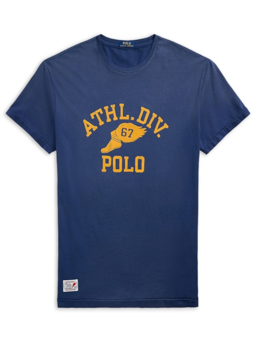 Camiseta Masculina Manga Curta Athl Div - Azul