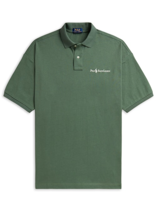 Polo Masculina Manga Curta Relaxed Logo - Verde Polo Masculina Manga Curta Relaxed Logo - Verde