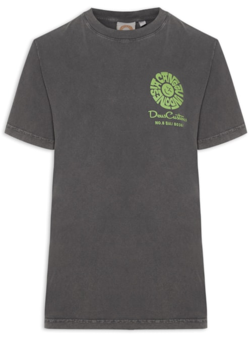 Camiseta Masculina Canggu Address - Cinza