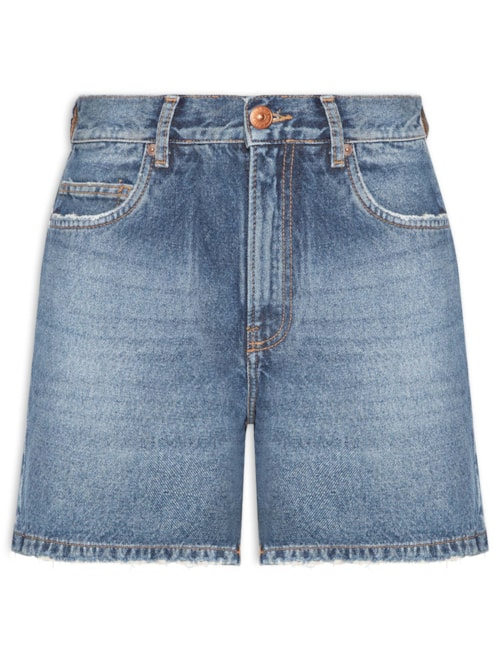 Short Feminino Jeans Mom Fit Pence New Basic - Azul
