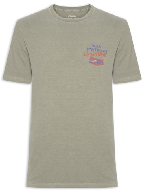 Camiseta Masculina Pastrami - Bege