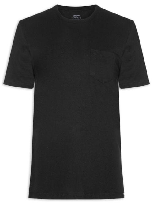 Camiseta Masculina Club - Preto