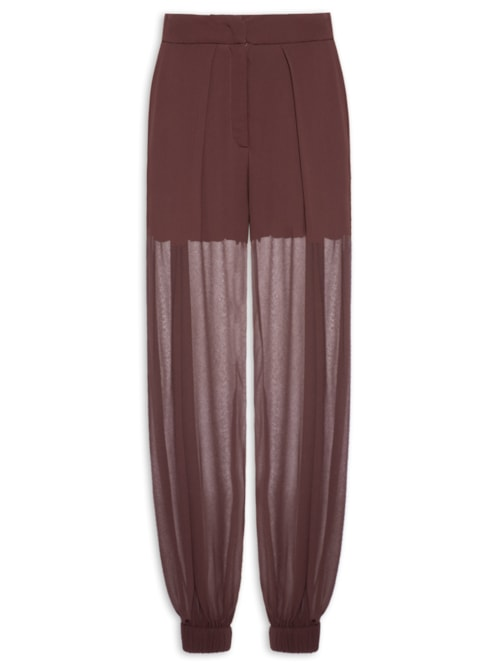 Calça Feminina Prega Boho - Marrom