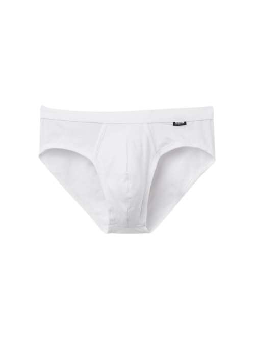 Cueca Slip "a Indestrutível" Em Algodão Supima - Branco