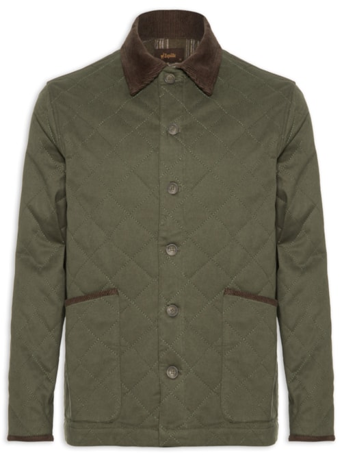 Jaqueta Parka Masculina Matelassê - Verde