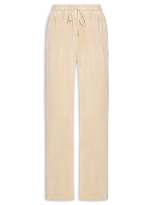 Calça Feminina De Moletom Plush - Bege