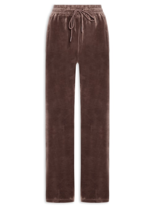 Calça Feminina De Moletom Plush - Marrom