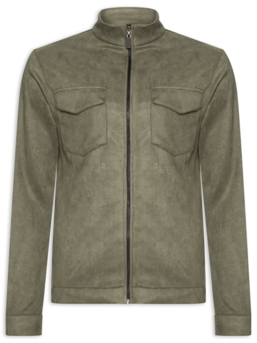 Jaqueta Masculina Scuba Com Zíper - Verde Jaqueta Masculina Scuba Com Zíper - Verde