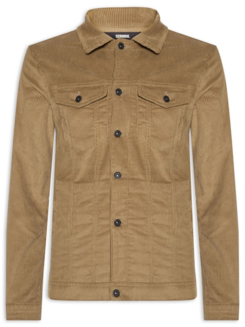 Jaqueta Masculina 5 Pockets Cotelê - Marrom Jaqueta Masculina 5 Pockets Cotelê - Marrom