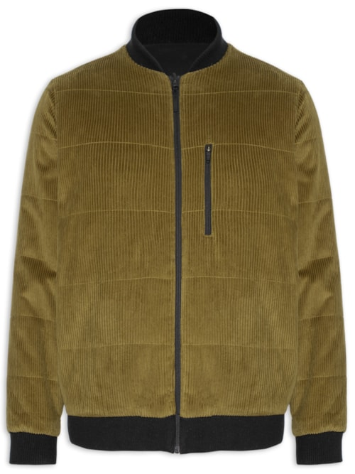 Jaqueta Bomber Masculina Double Velvet - Marrom