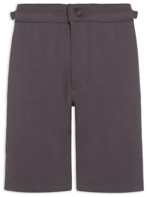 Bermuda Masculina Malha Fivela Lateral - Marrom