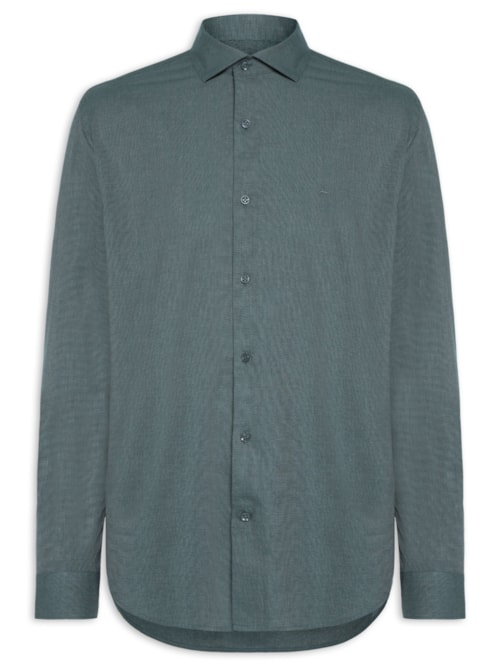 Camisa Masculina Slim Fit Fila Fil Antilia - Verde Camisa Masculina Slim Fit Fila Fil Antilia - Verde