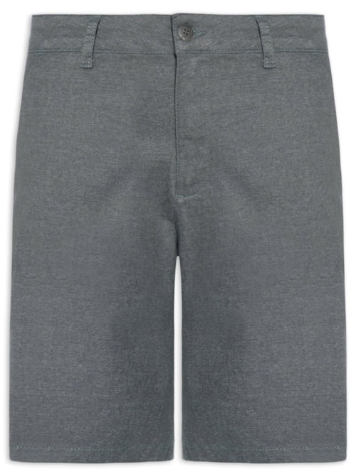 Bermuda Chino Masculina Clássico Moline - Cinza