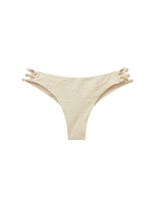 Calcinha De Biquíni Brasileira Wild Jungle - Off-White Calcinha De Biquíni Brasileira Wild Jungle - Off-White
