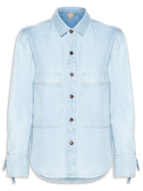 Camisa Jeans - Azul Camisa Jeans - Azul