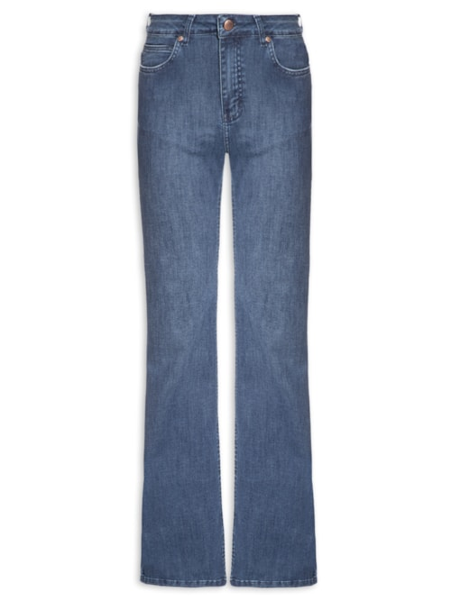 Calça Feminina Flare Jeans Azul