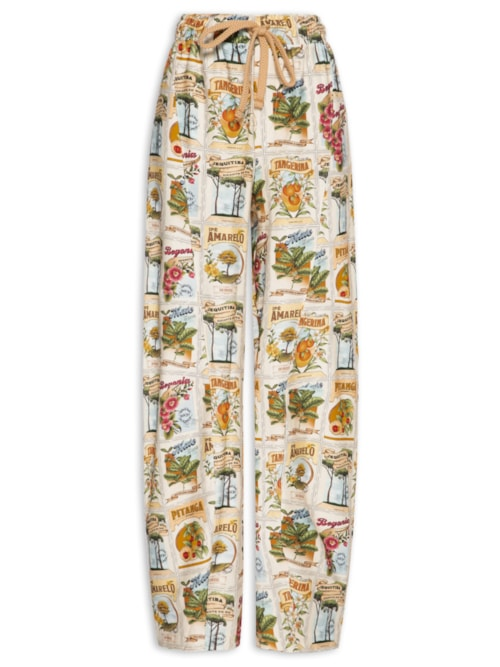 Calça Feminina Moletom Selos do Brasil - Branco