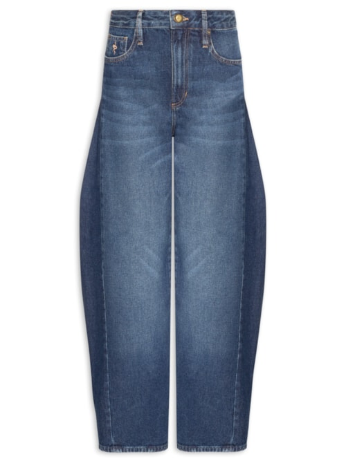 Calça Feminina Barrel - Azul