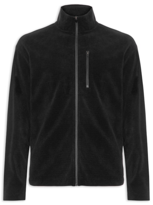 Jaqueta Masculina Denver Gola Alta - Preto Jaqueta Masculina Denver Gola Alta - Preto