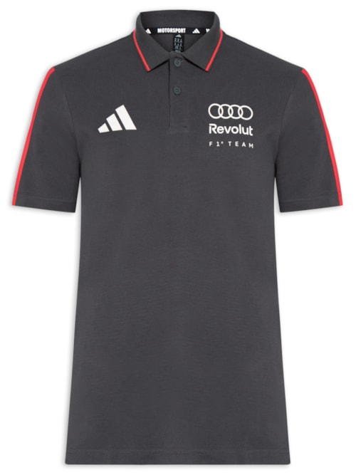 Polo Masculina Audi Revolut DNA - Preto Polo Masculina Audi Revolut DNA - Preto