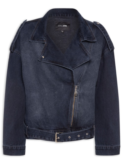 Jaqueta Feminina Jeans Perfecto Dark Blue - Azul Jaqueta Feminina Jeans Perfecto Dark Blue - Azul