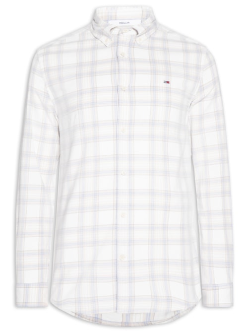 Camisa Masculina Regular Fit Xadrez Cotelê - Azul Camisa Masculina Regular Fit Xadrez Cotelê - Azul