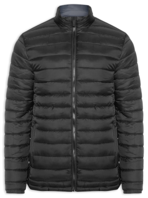 Jaqueta Masculina Puffer Dupla Face - Cinza Jaqueta Masculina Puffer Dupla Face - Cinza
