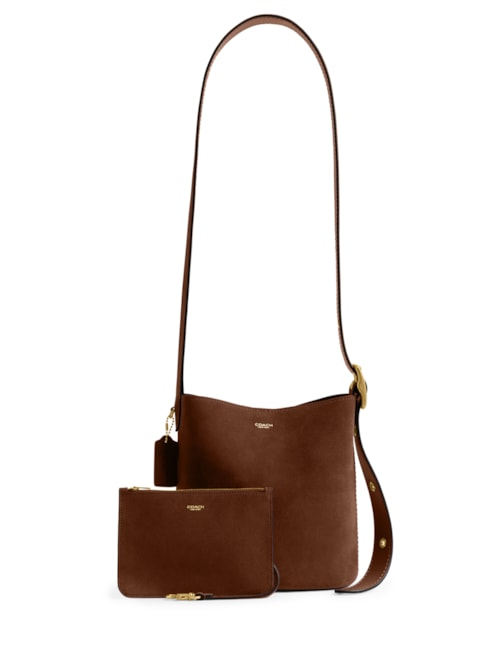 Bolsa Feminina Bleecker Bucket Suede - Marrom