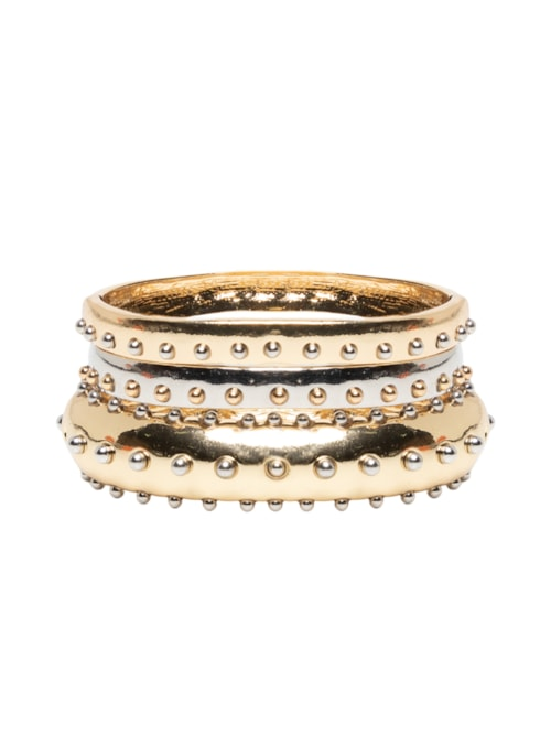 Kit De Braceletes Feminino - Dourado Kit De Braceletes Feminino - Dourado
