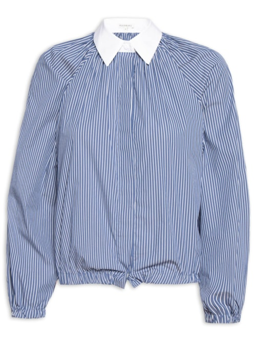 Camisa Feminina Federica - Azul Camisa Feminina Federica - Azul
