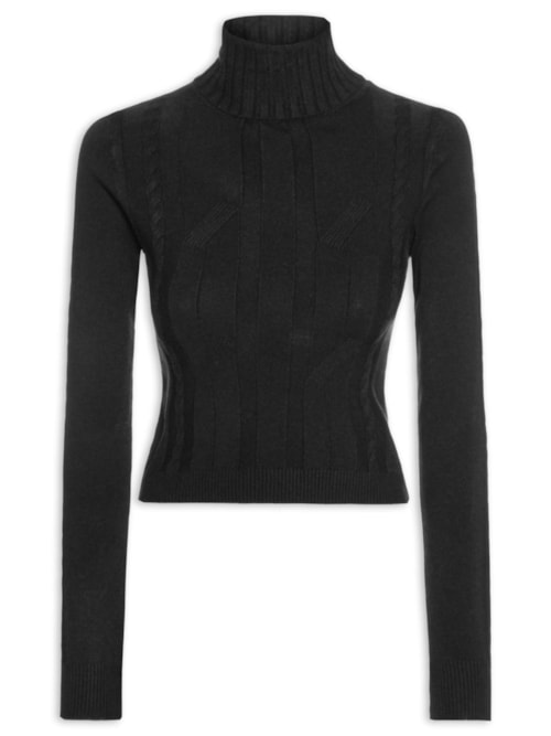 Suéter Feminino Texturizado - Preto Suéter Feminino Texturizado - Preto