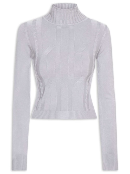 Suéter Feminino Texturizado - Cinza Suéter Feminino Texturizado - Cinza