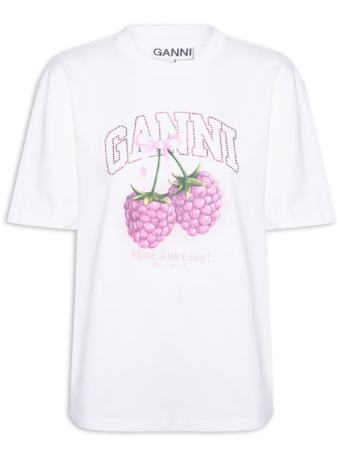 Camiseta Feminina Heavy Cotton Jersey Raspberry - Branco Camiseta Feminina Heavy Cotton Jersey Raspberry - Branco