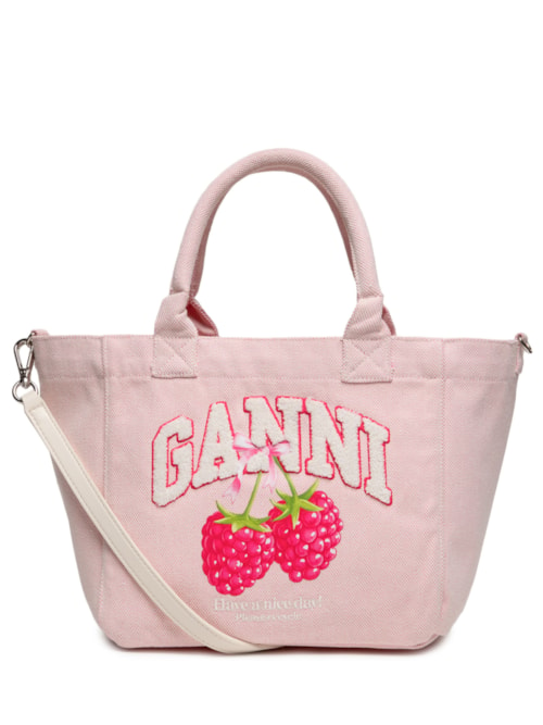 Bolsa Feminina Small Easy Shopper Raspberry Print - Rosa Bolsa Feminina Small Easy Shopper Raspberry Print - Rosa