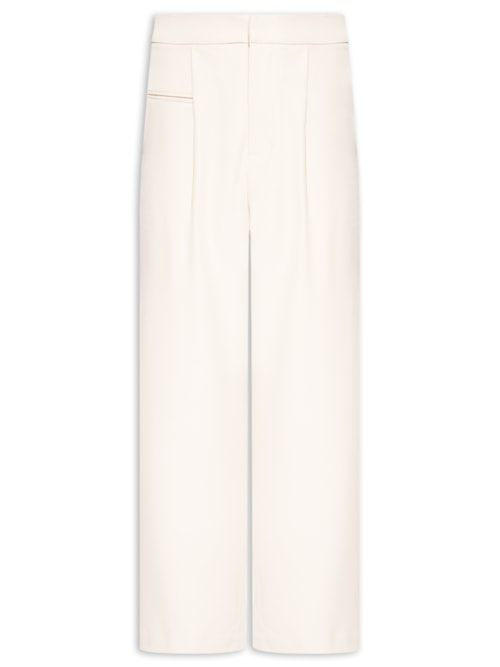 Calça Feminina Reta - Bege