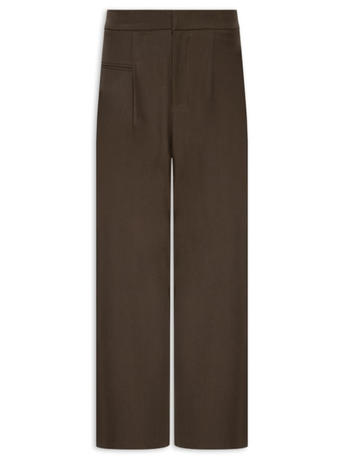 Calça Feminina Reta - Marrom