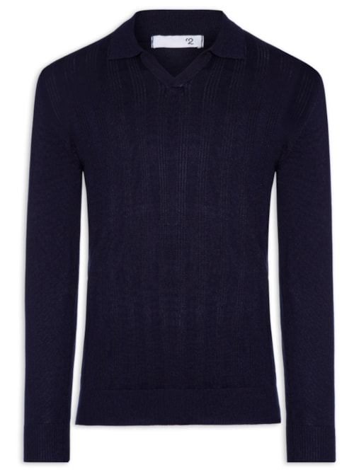 Suéter Masculino Gola Colombiana - Azul Suéter Masculino Gola Colombiana - Azul