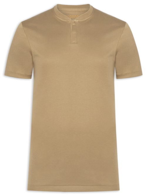 Polo Masculina Bomber Com Zíper Interlock - Bege
