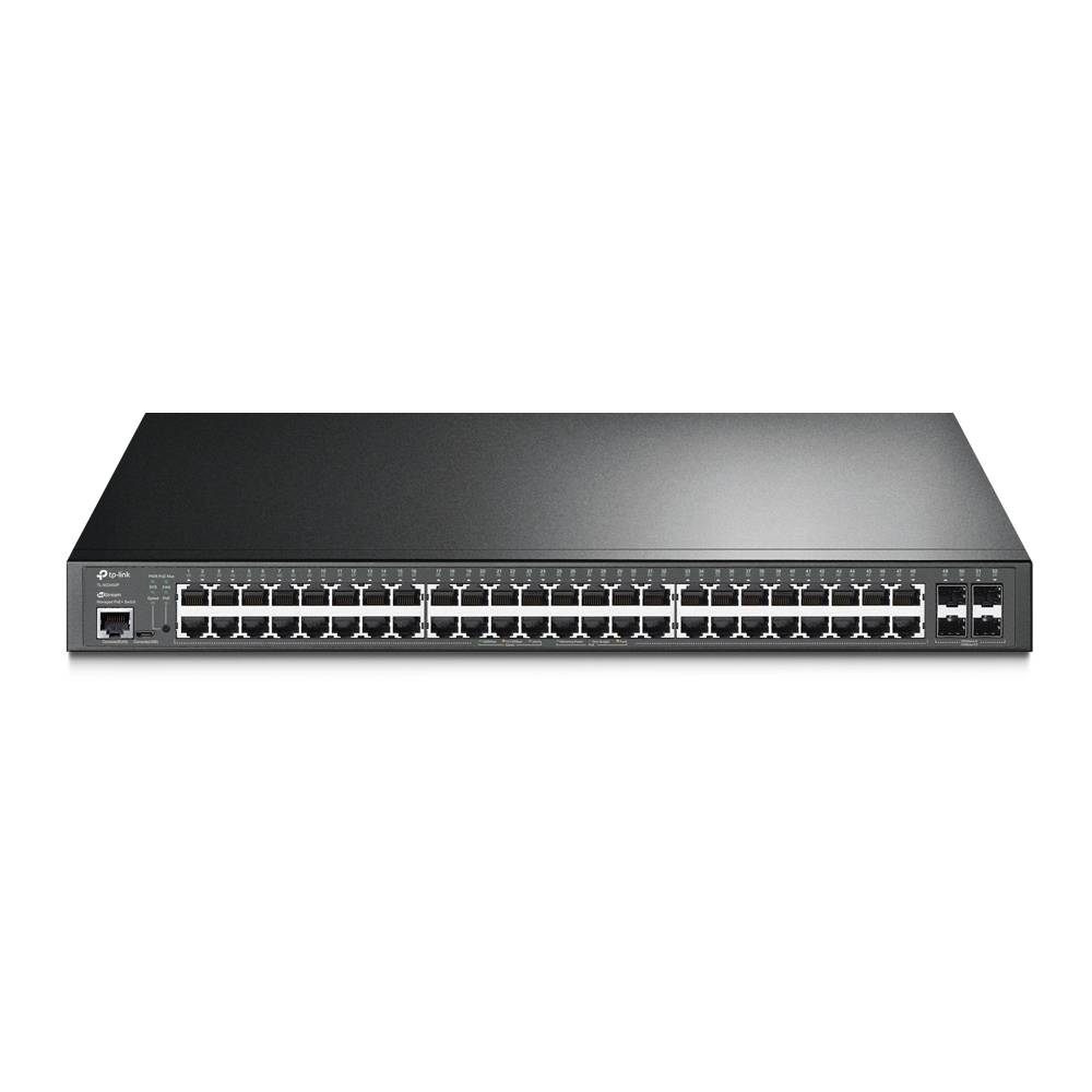 Switch Gerenciável TP-Link TL-SG3452P Jetstream L2+ 52 Portas Gigabit 48 Portas PoE+ 4 Slots SFP Switch Gerenciável TP-Link TL-SG3452P Jetstream L2+ 52 Portas Gigabit 48 Portas PoE+ 4 Slots SFP