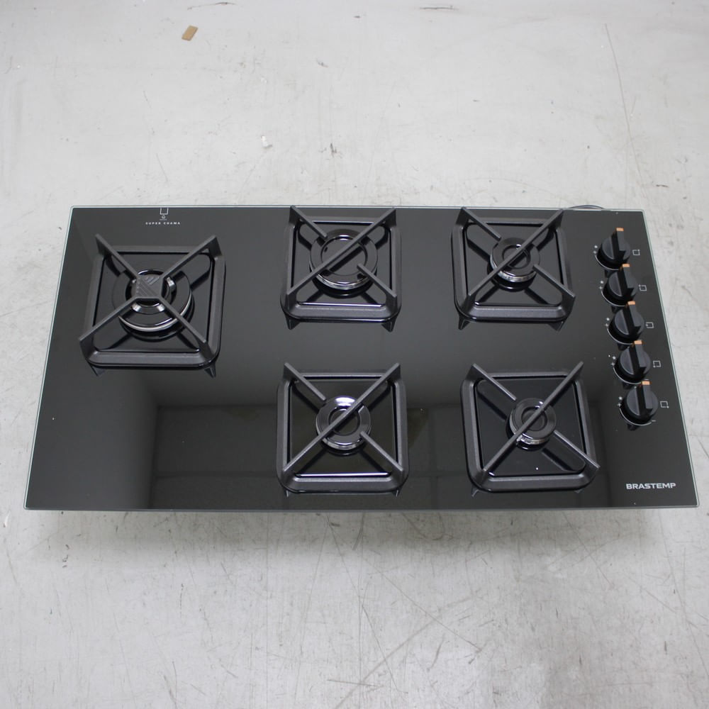 Cooktop Brastemp 5 Bocas A Gás, Grades De Ferro Fundido E Super Chama Lateral - Bds85aeus2_Wotimo_Ce6553636 Bivolt Cooktop Brastemp 5 Bocas A Gás, Grades De Ferro Fundido E Super Chama Lateral - Bds85aeus2_Wotimo_Ce6553636 Bivolt