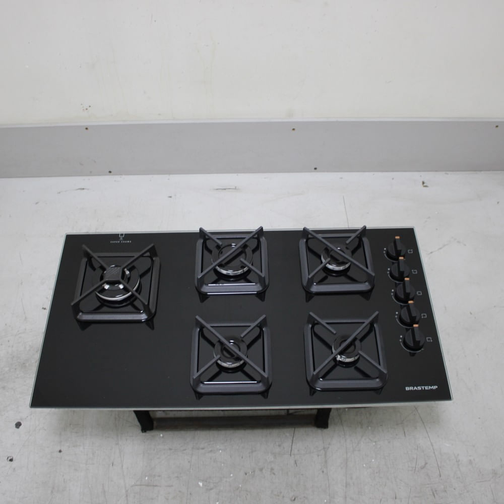 Cooktop Brastemp 5 Bocas A Gás, Grades De Ferro Fundido E Super Chama Lateral - Bds85aeus2_Wotimo_Ce6530243 Bivolt Cooktop Brastemp 5 Bocas A Gás, Grades De Ferro Fundido E Super Chama Lateral - Bds85aeus2_Wotimo_Ce6530243 Bivolt