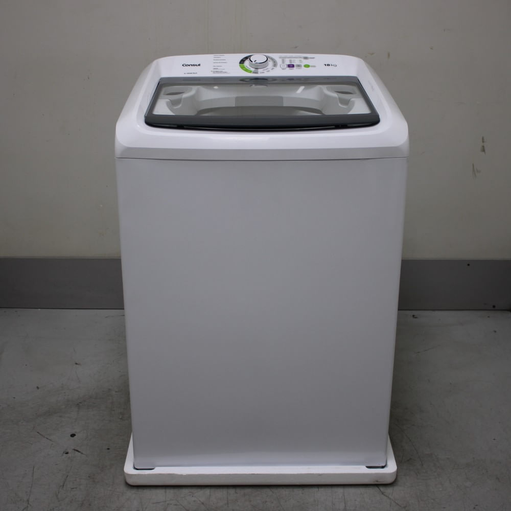 Máquina De Lavar Consul 18Kg Branca Com Lavagem Econômica E Ciclo Edredom - Cwk18abbs1_Wexcele_Ce6133901 220V