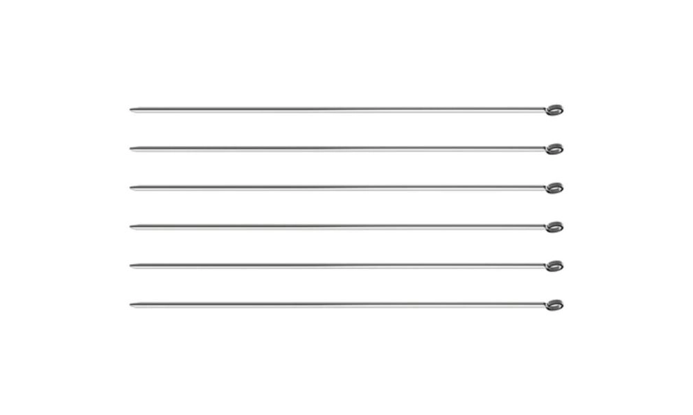 Conjunto De Espetinhos Tramontina 40cm 6 Peças Em Aço Inox Conjunto De Espetinhos Tramontina 40cm 6 Peças Em Aço Inox