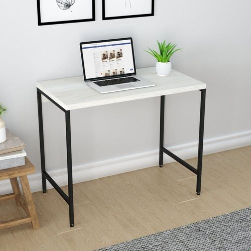 Escrivaninha Mesa Escritório Estilo Active 90cm Industrial Yescasa Snow Snow