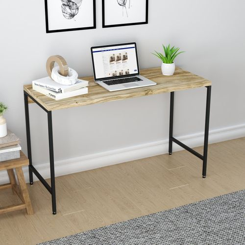 Escrivaninha Mesa Escritório Estilo Active 120cm Industrial Yescasa Carvalho Carvalho