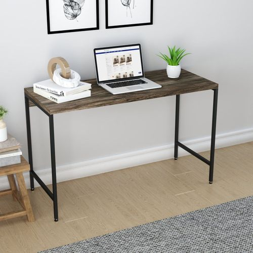 Escrivaninha Mesa Escritório Estilo Active 120cm Industrial Yescasa Carvalho Dark Carvalho Dark
