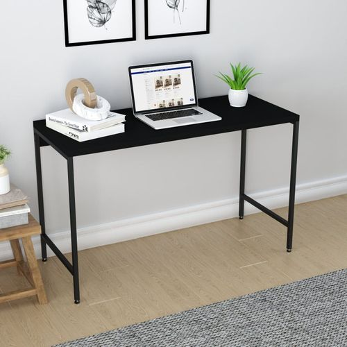 Escrivaninha Mesa Escritório Estilo Active 120cm Industrial Yescasa Preto Onix
